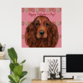 Irish Red Setter Poster (Heimbüro)