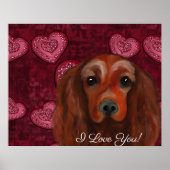 Irish Red Setter Poster (Vorne)