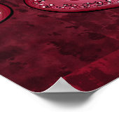 Irish Red Setter Poster (Ecke)