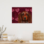 Irish Red Setter Poster (Küche)