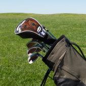 Irish Red Setter Postkarte Golf Headcover (In SItu)