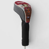 Irish Red Setter Postkarte Golf Headcover (angewinkelt)