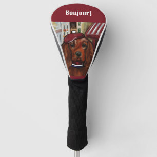 Irish Red Setter Postkarte Golf Headcover