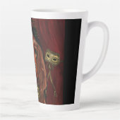 Irish Red Setter Postkarte Milchtasse (Rechts)