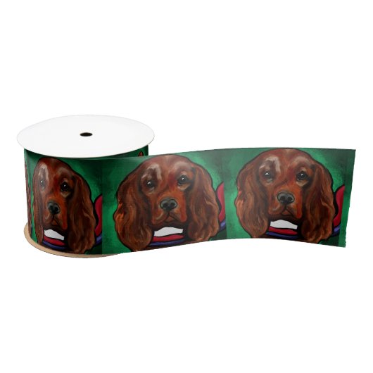 Irish Red Setter Satinband (Spule)