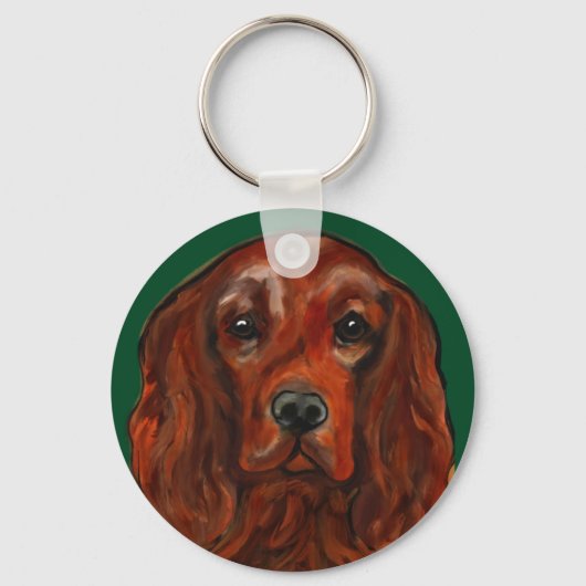 Irish Red Setter Schlüsselanhänger (Vorderseite)