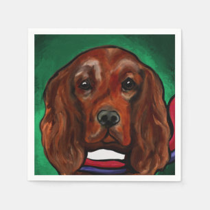 Irish Red Setter Serviette