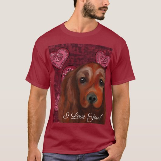 Irish Red Setter T-Shirt (Vorderseite)