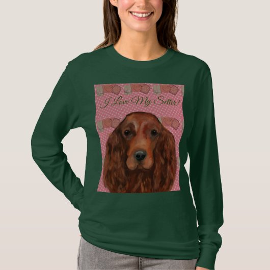 Irish Red Setter T-Shirt (Vorderseite)