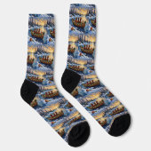 Irish Red Setter Weihnachtsboot Urlaub Socken (Rechts)