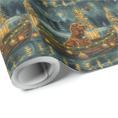 Irish Red Setter Weihnachtsfest Reise Geschenkpapier (Rolleneckpunkt)