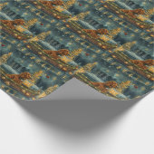 Irish Red Setter Weihnachtsfest Reise Geschenkpapier (Ecke)