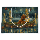 Irish Red Setter Weihnachtsfest Reise Große Geschenktüte (Vorderseite)