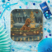 Irish Red Setter Weihnachtsfest Reise Pappteller (Party)