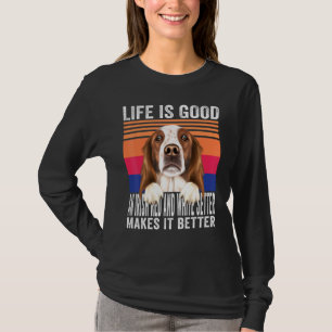 Irish Red White Setter Macht Dein Leben Gut Vinta T-Shirt