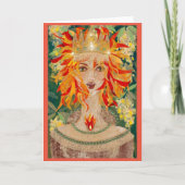 Irish Redhead Ginger Goddess Eire Karte (Vorderseite)