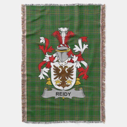 Irish Reidy oder O_Reidy Coat of Arms Familienwapp Decke (Vorderseite Vertikal)