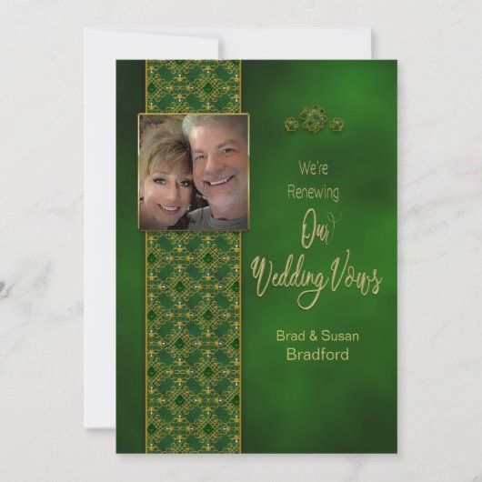 IRISH RENEWING WEDING VOWS, Foto einfügen Einladung (Vorderseite)