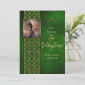 IRISH RENEWING WEDING VOWS, Foto einfügen Einladung (Stehend Vorderseite)