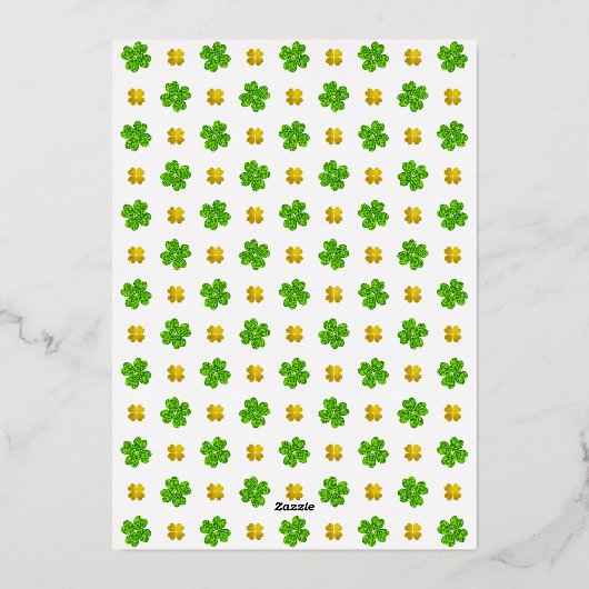 Irish Retro Modern St Patrick's Day Party Open Bar Folieneinladung (Rückseite)