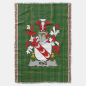 Irish Ring oder O_Ring Coat of Arms Familienwappen Decke (Vorderseite Vertikal)