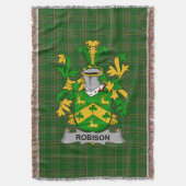 Irish Robison oder Robinson Coat of Arms Family Cr Decke (Vorderseite Vertikal)