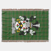 Irish Roe Coat of Arms Familienwappen Irland Decke (Vorderseite)