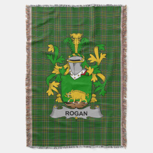 Irish Rogan oder O_Rogan Coat of Arms Familienwapp Decke
