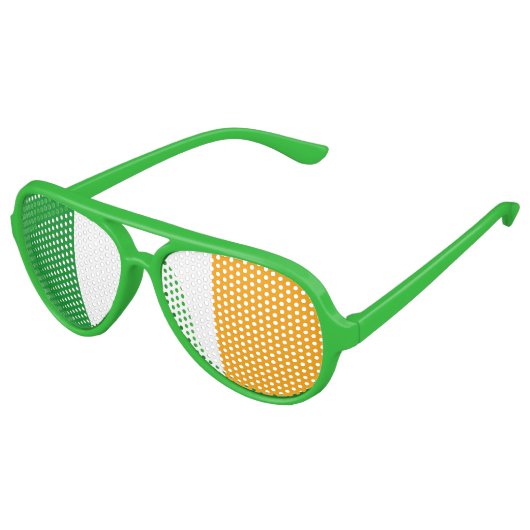 Irish ROI Ireland Flag Sonnenbrille (Schrägansicht)