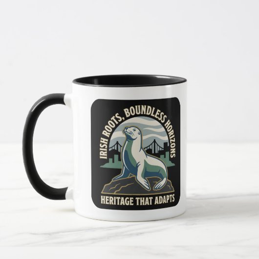 Irish Roots Boundless Horizons Sea Lion Tasse (Links)