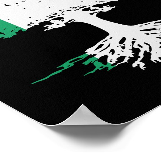 Irish Roots Family Tree Poster (Ecke)