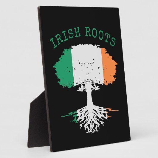 Irish Roots Family Tree Tabletop Fotoplatte (Seite)