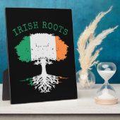 Irish Roots Family Tree Tabletop Fotoplatte (Seite)