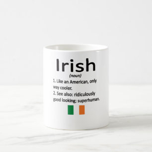 Irish Roots Ireland Flag Irish Heritage Kaffeetasse