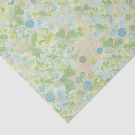 Irish Rose Clovers Tissue Paper Seidenpapier (Ausschnitt)