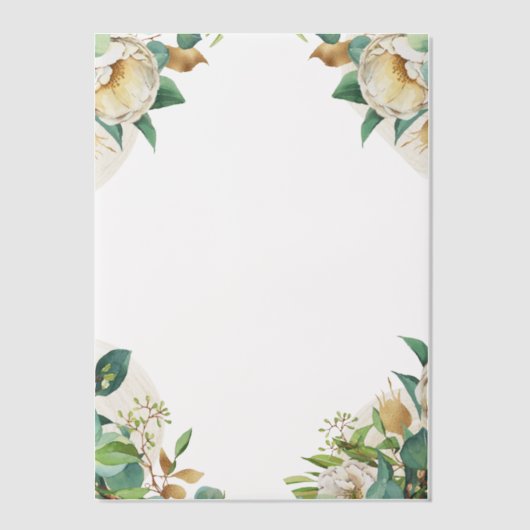 Irish Rose Corners Pergament Einladungen (Vorderseite)