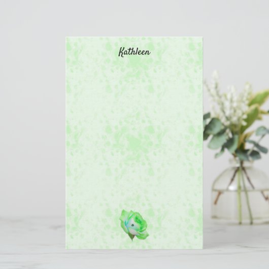 Irish Rose Stationery Briefpapier (Stehend Vorderseite)