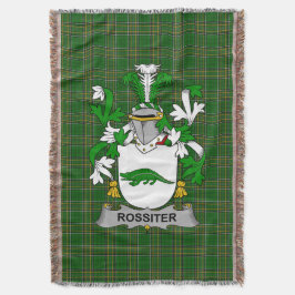 Irish Rossiter Coat of Arms Familienwappen Irland Decke