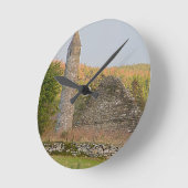 Irish Round Towers Runde Wanduhr (Winkel)