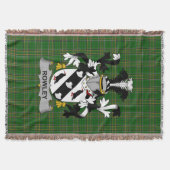 Irish Rowley oder O_Rowley Coat of Arms Family Cre Decke (Vorderseite)