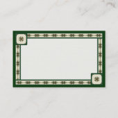 Irish Rue Customizable Business Cards Visitenkarte (Rückseite)