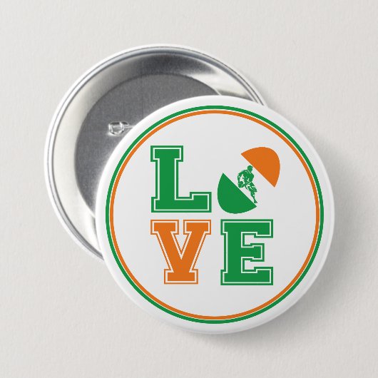 Irish Rugby Button (Vorne & Hinten)