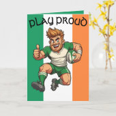 Irish Rugby Charge Karte (Gelbe Blume)