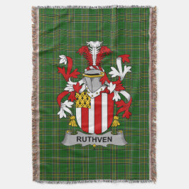 Irish Ruthven Coat of Arms Familienwappen Irland Decke