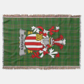 Irish Ruthven Coat of Arms Familienwappen Irland Decke (Vorderseite)