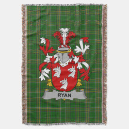 Irish Ryan oder O_Mulrian Coat of Arms Familienwap Decke