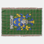 Irish Ryder Coat of Arms Familienwappen Irland Decke (Vorderseite)