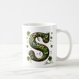 Irish S Monogram Coffee Mug Kaffeetasse