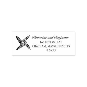 Irish Saint Brigids Cross Wedding Gummistempel