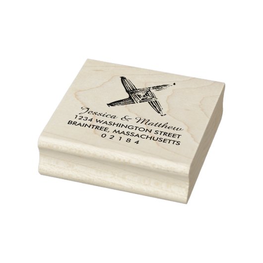 Irish Saint Brigids Cross Wedding Gummistempel (Stempel)